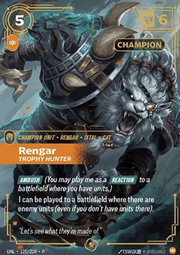 Rengar, Trophy Hunter